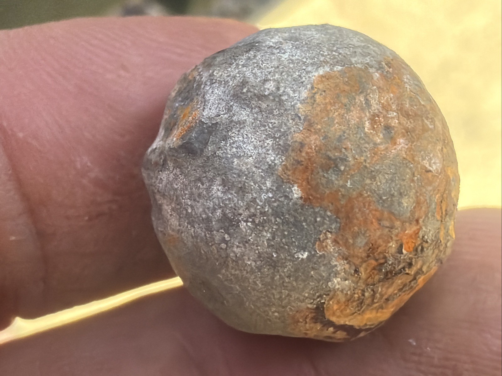 Napoleonic Large Lead M Ball. Please Read Description.LA8v