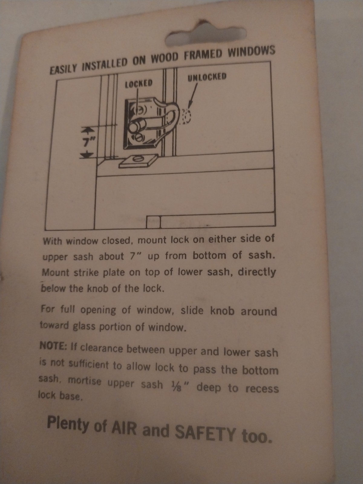 Sears vintage window locks for wood windows (Taiwan) Sears, Roebuck and Co.