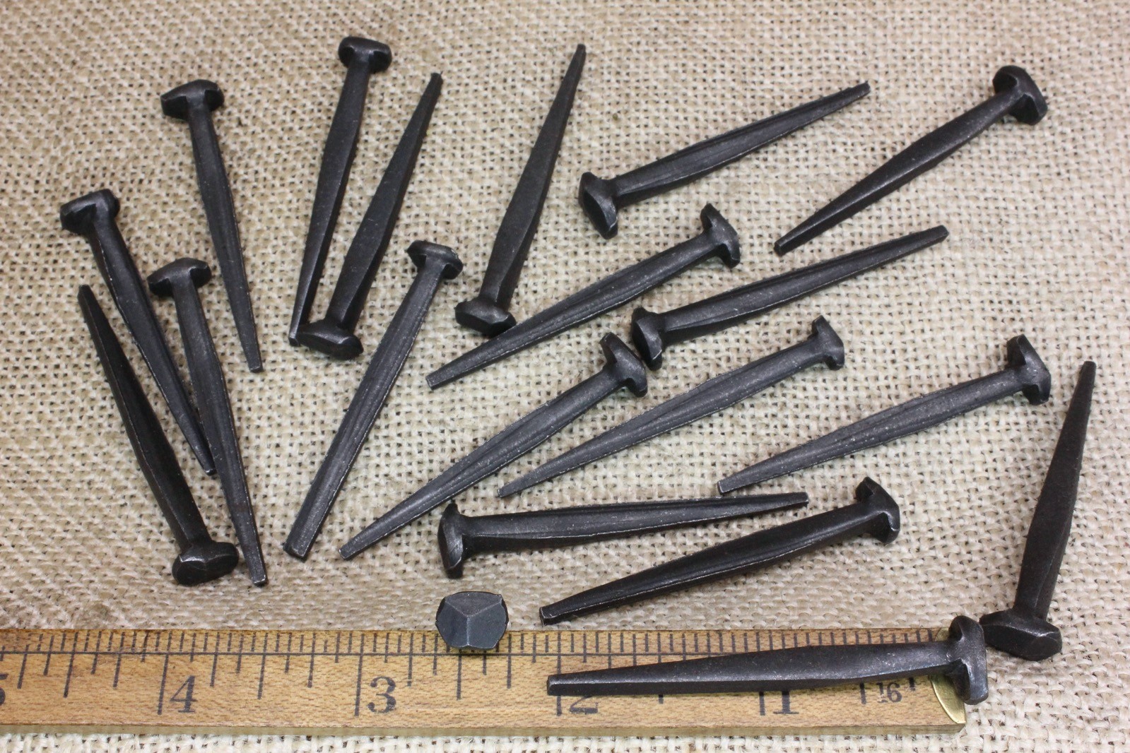 2″ Rosehead 20 nails antique square wrought iron vintage rustic Decorative look