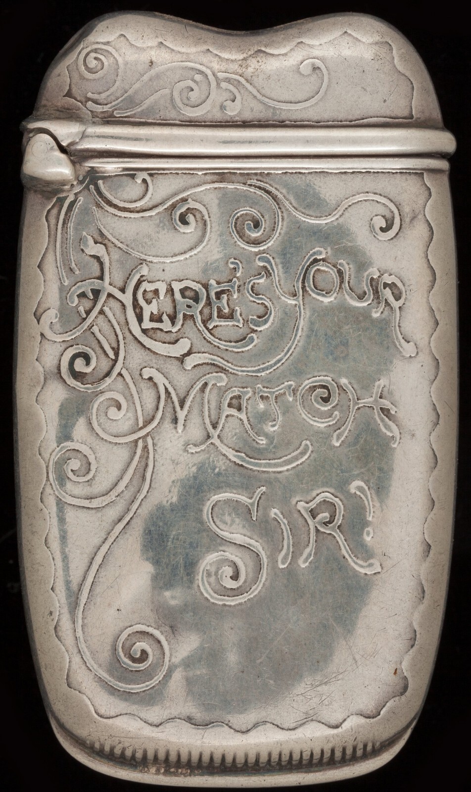 Antique Silver Match Safe – Whiting & Co. New York – Circa 1900 – Engraved