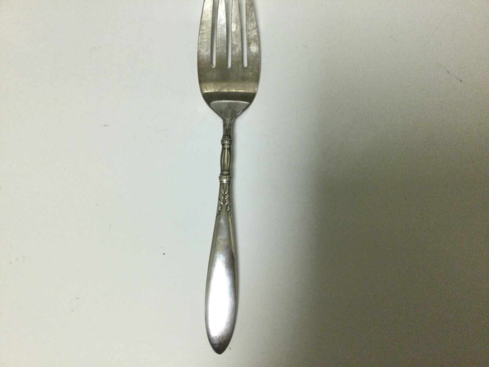 VINTAGE 1847 ROGERS BROS SILVER PLATE – ART DECO -COLD MEAT FORK