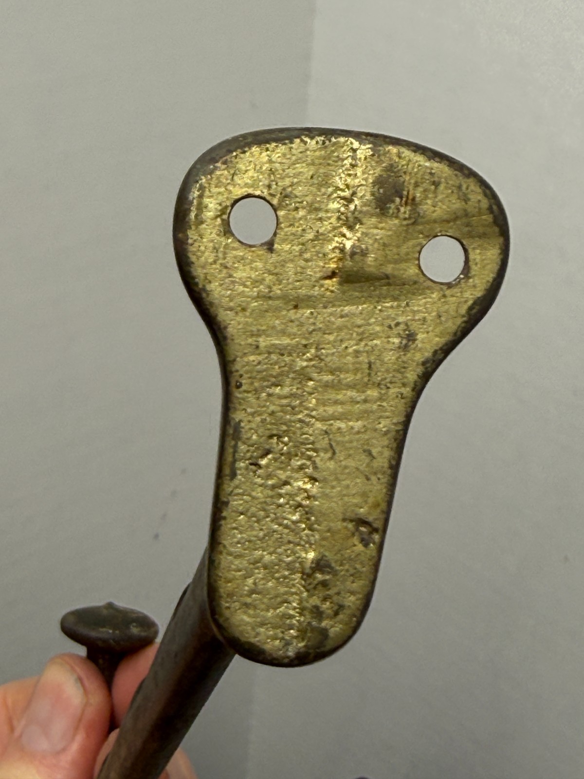 Vintage Cast Iron Wall Hook Clothes Hat Hanger 7 1/2″ Step Multiple Spots