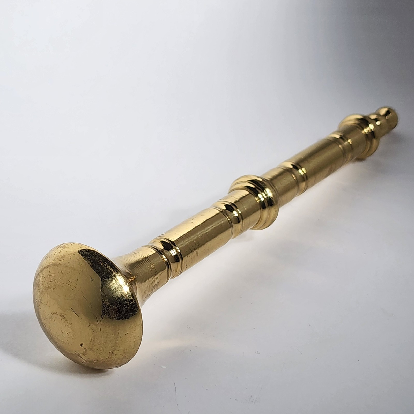 Vintage Heavy Solid Brass Pestle Apothecary Pharmacy Herbs 7.5 Inch