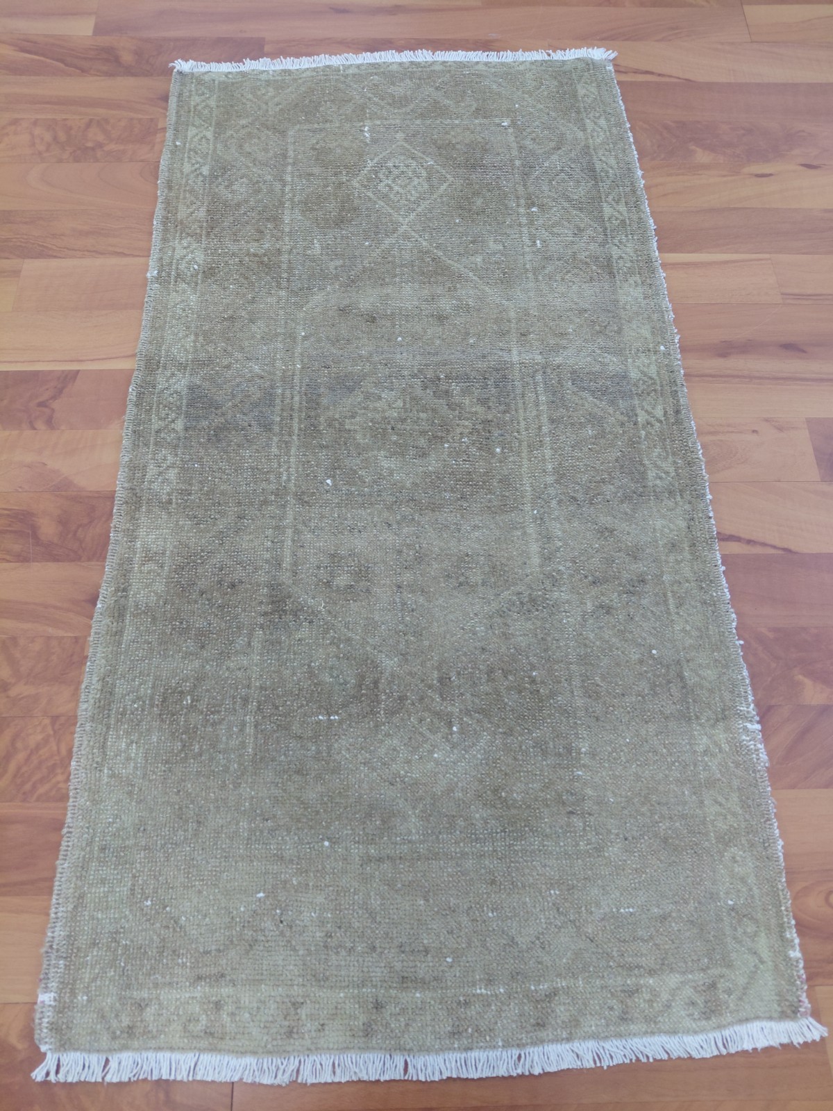 Beige Color Antique Rug Hand Knotted Natural Wool Decor Rug İnterior Design Rug