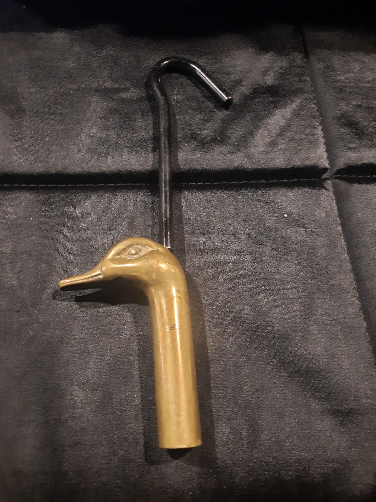Brass Duck Head Flue Damper Pull Hook 9″ Custom decor inc