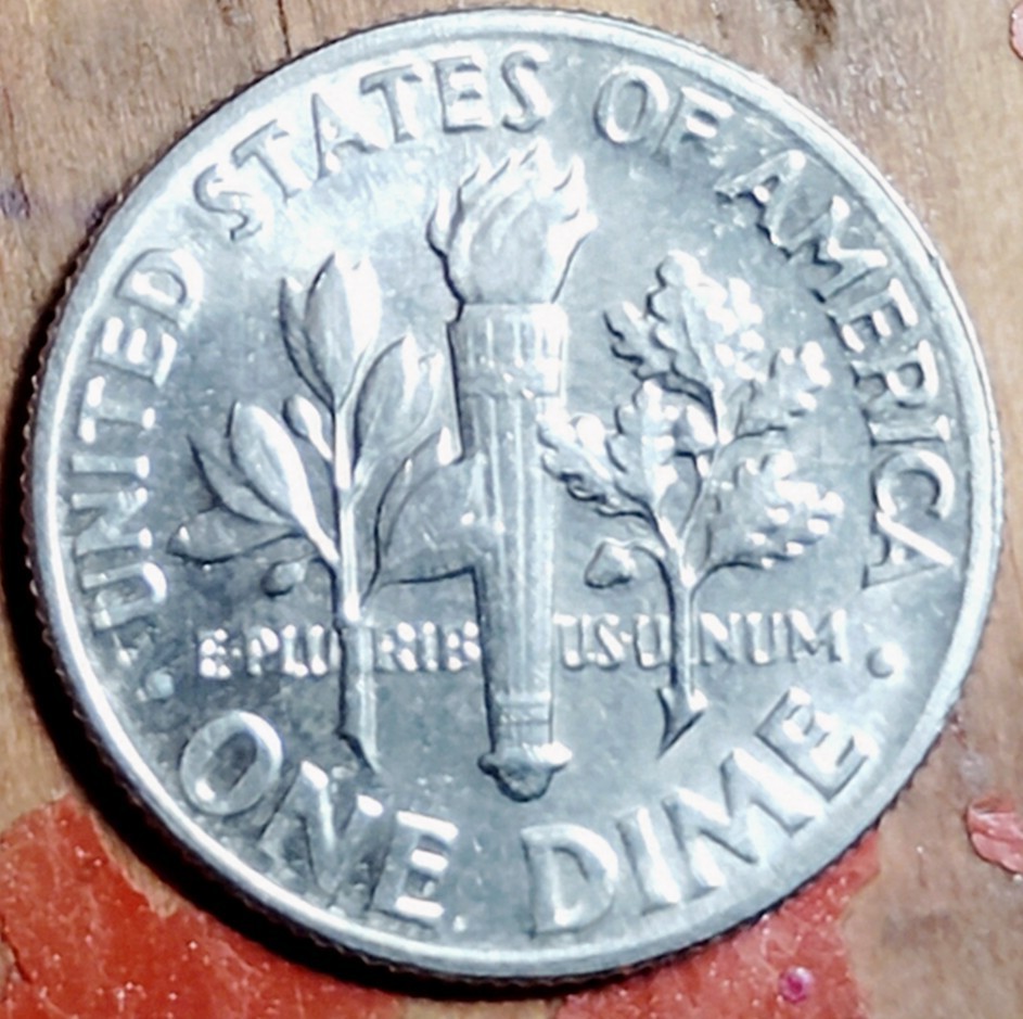 1975 No Mint Uncirculated Roosevelt Dime