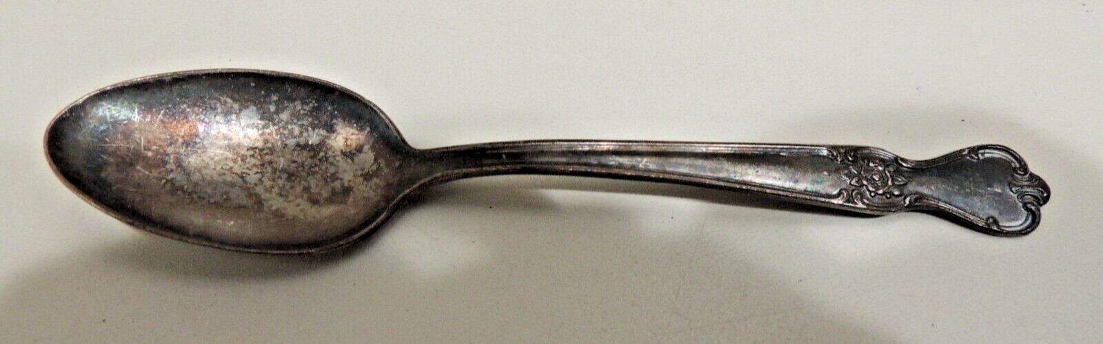 Old Company Plate SIGNATURE ROSE Serving Spoon Silver Plate