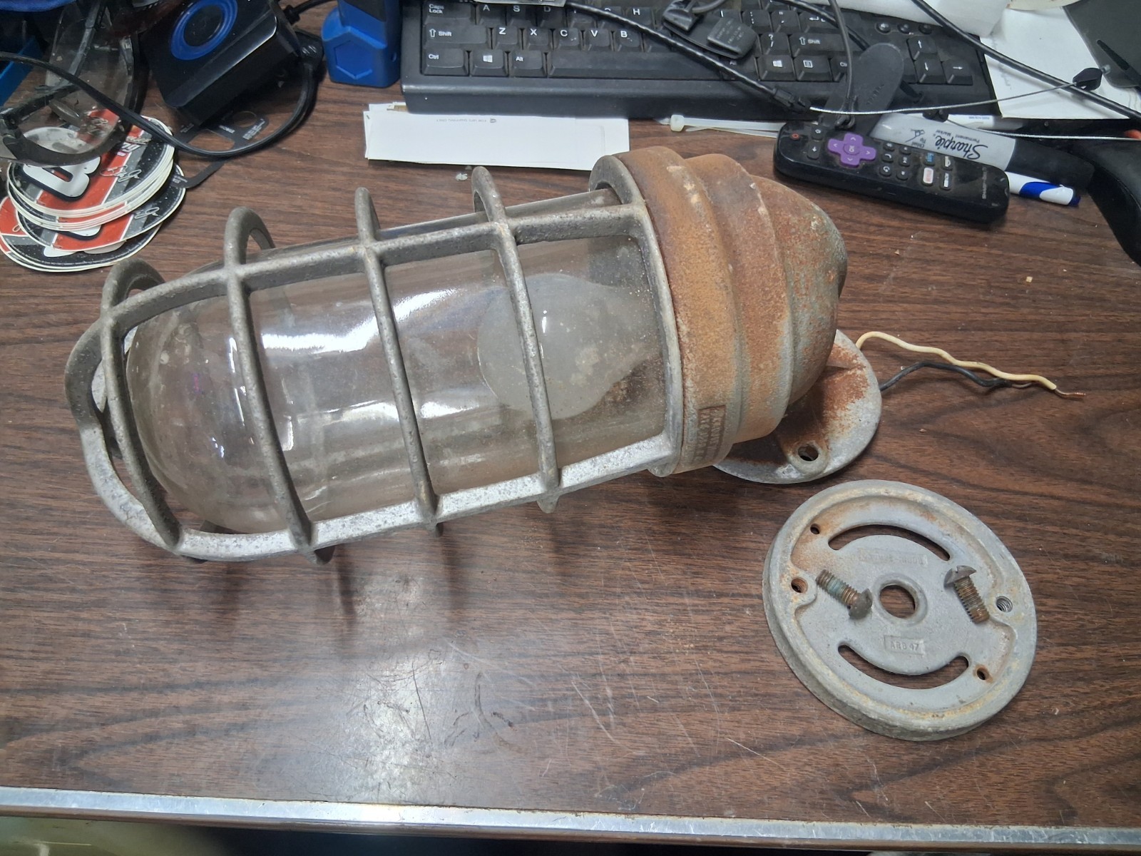 Vintage Crouse-Hinds Explosion Wall Sconce Porch Industrial Light Works