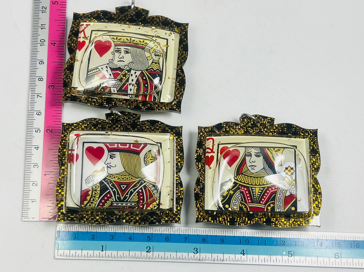 3PCS Winning Gambling Magic Card Locket Money Amulet Pendant Wealth Lucky Gamble