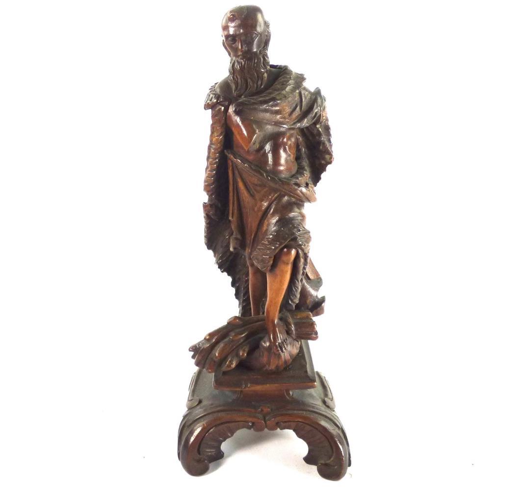 ANTIQUE EUROPEAN CARVED BOXWOOD FIGURE 16TH 17TH 18TH CENTURY FLEMISH