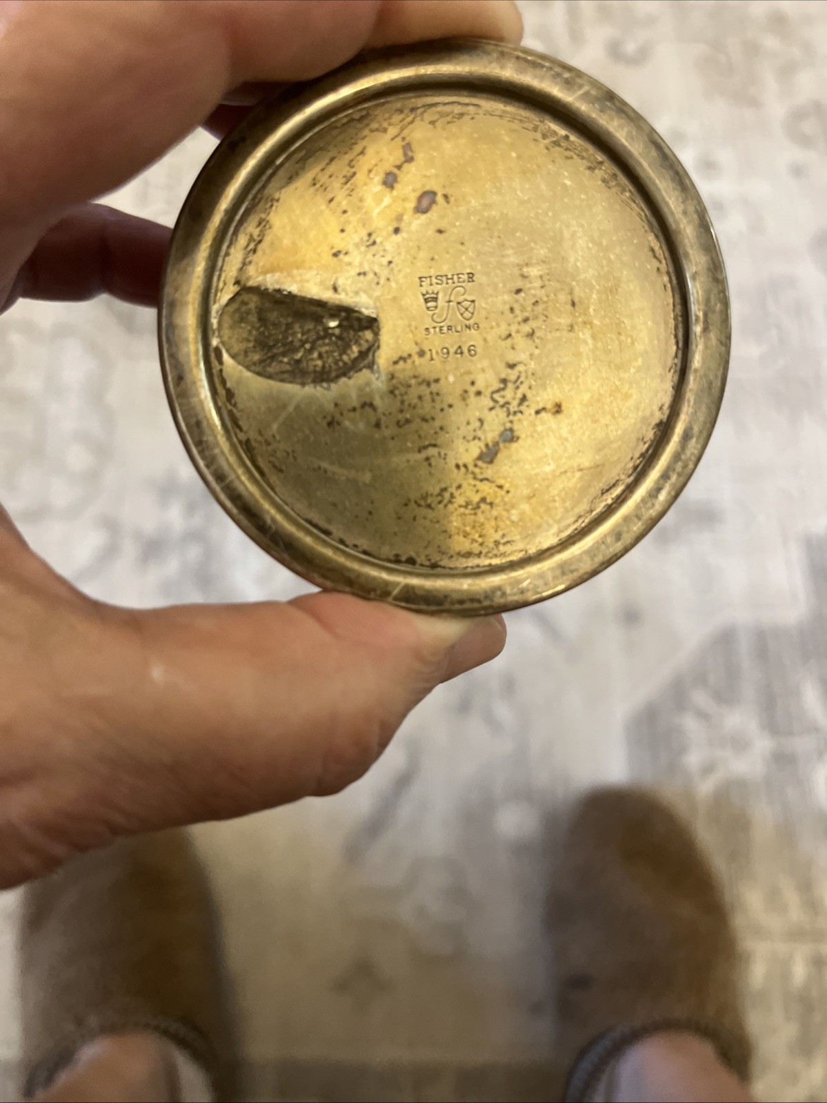 Fisher Sterling Silver Derby Trophy Cup #1946 162 G