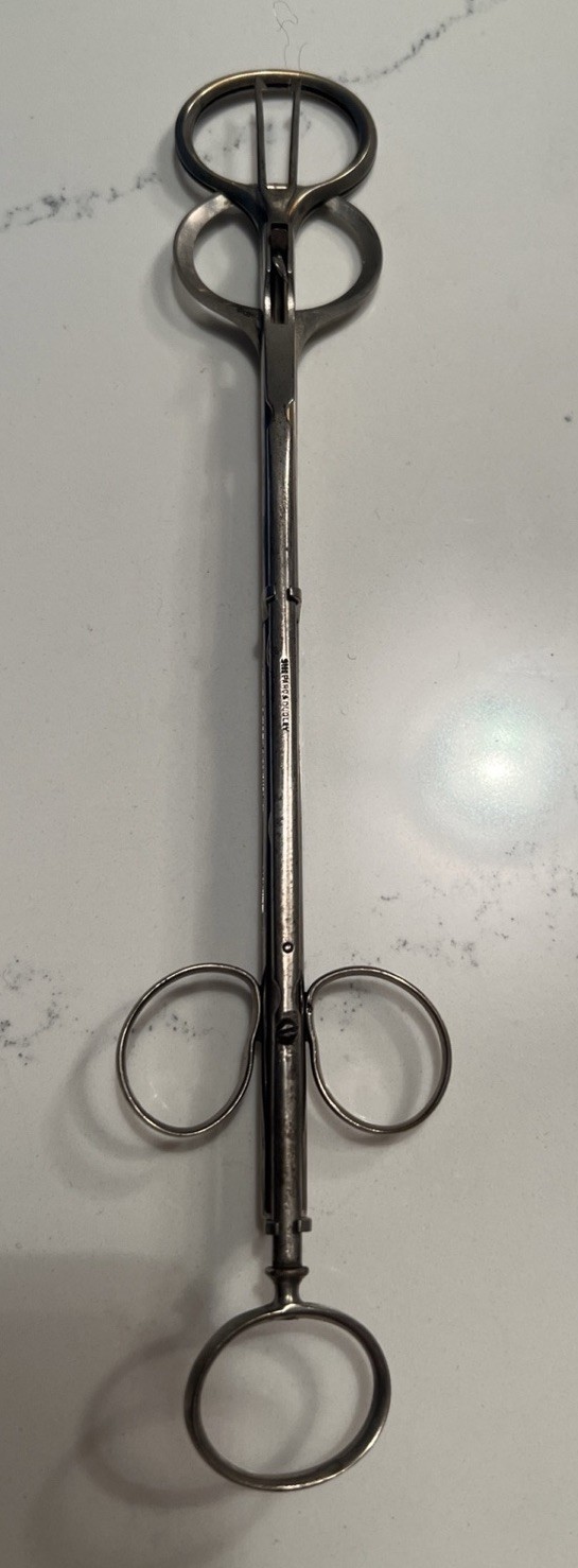 Tonsil Guillotine/Tonsillotome Shepard Dudley Late 19th Century Stainless NY