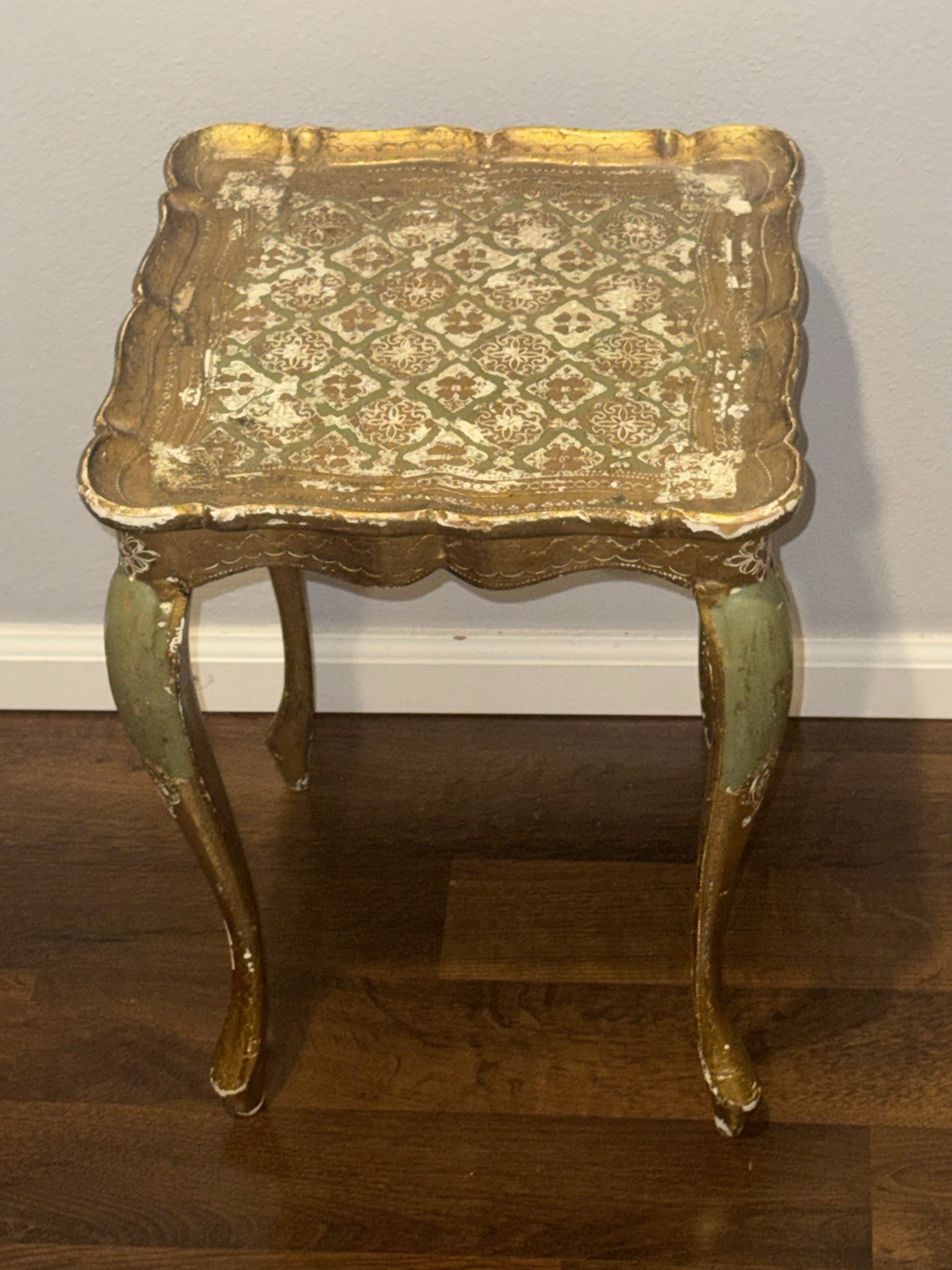 vintage Italian Florentine Style accent table