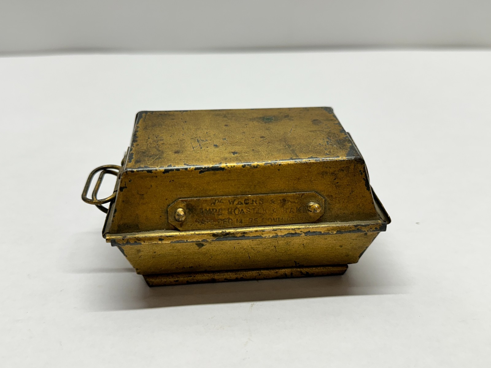 Antique Miniature Tin Baking Pan – 1875 – Salesman Sample, Patent Prototype