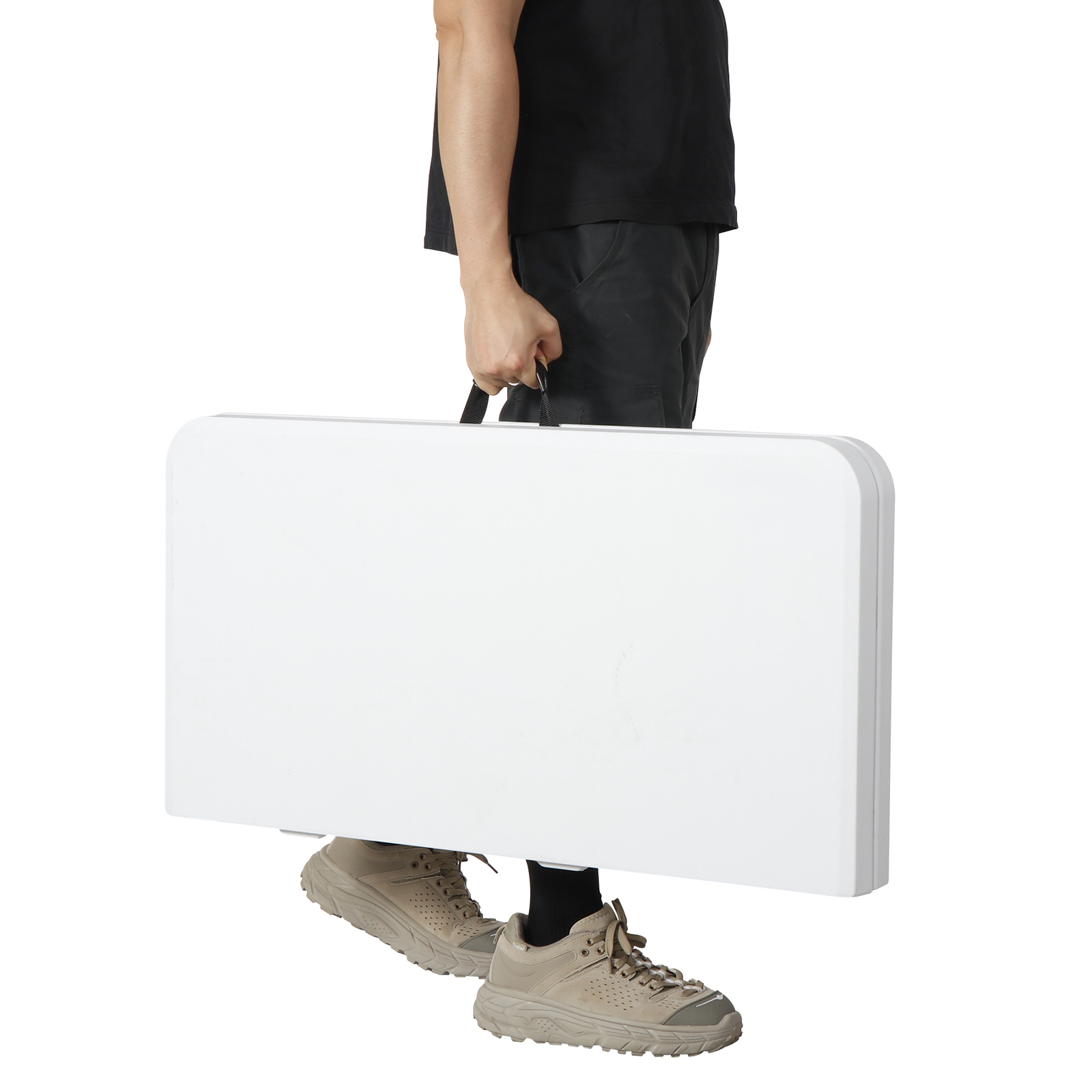 2PCS Fold in Half Small Card Table for Outdoor Indoor Lightweight Compact 3FT
