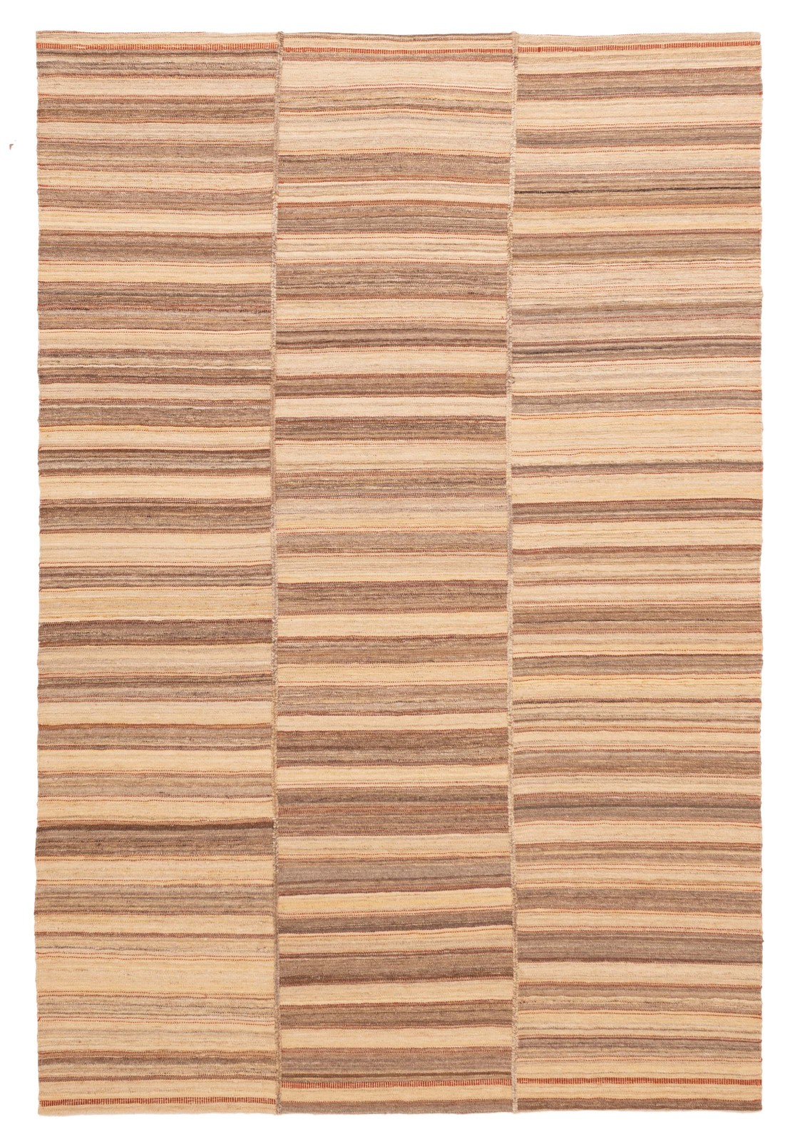 Vintage Hand Woven Turkish Carpet 6’8″ x 9’10” Traditional Wool Kilim Rug