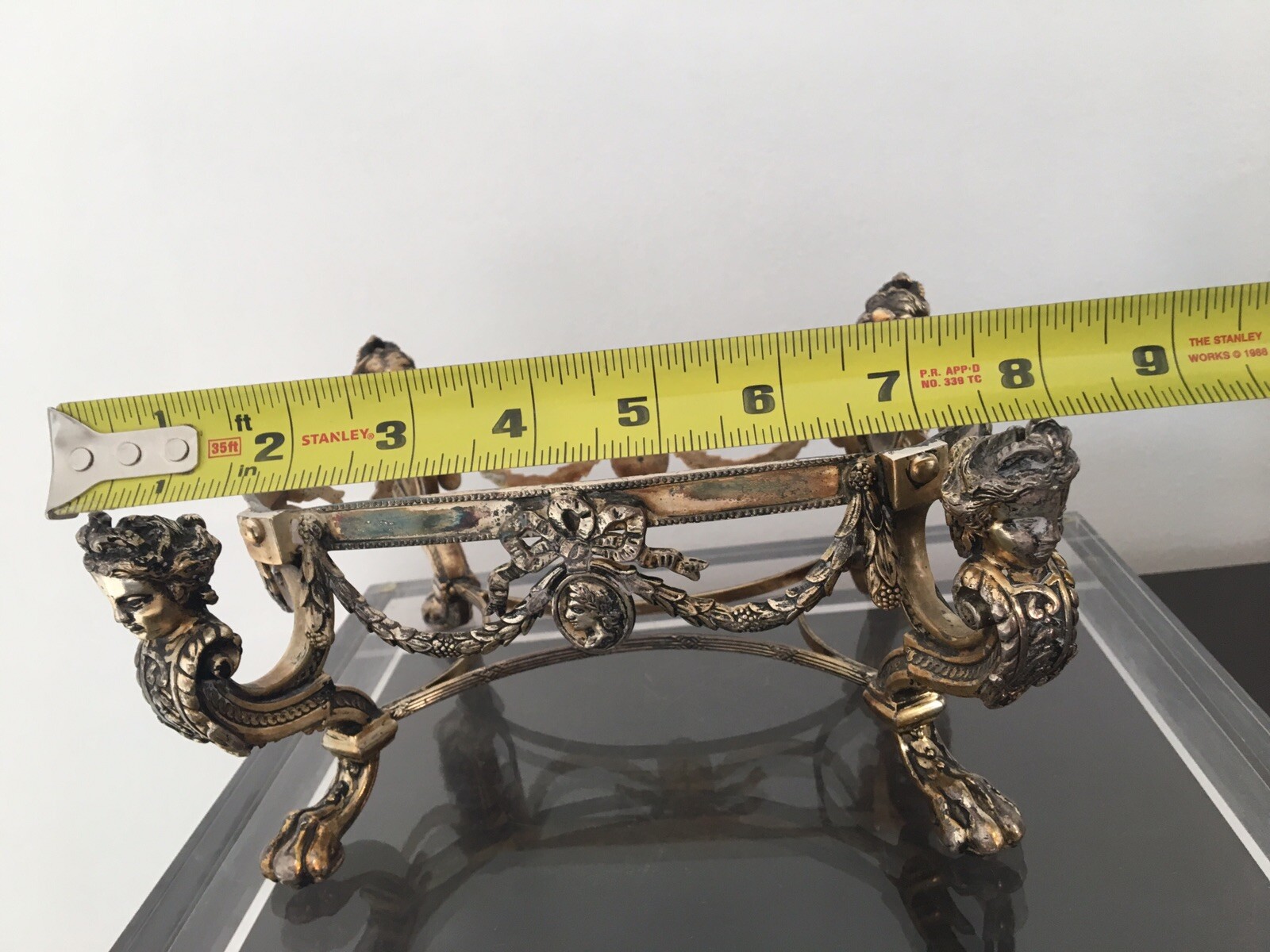Antique Pairpoint Figural Silverplate Centerpiece Egyptian Revival As Is Bowl