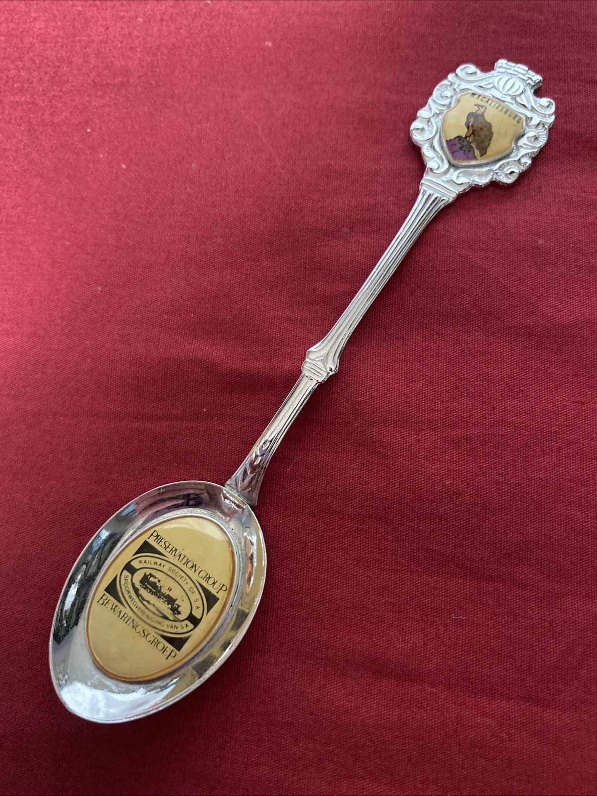 Vintage Silver Plated Souvenir Spoon “Railway Society Of South Africa”