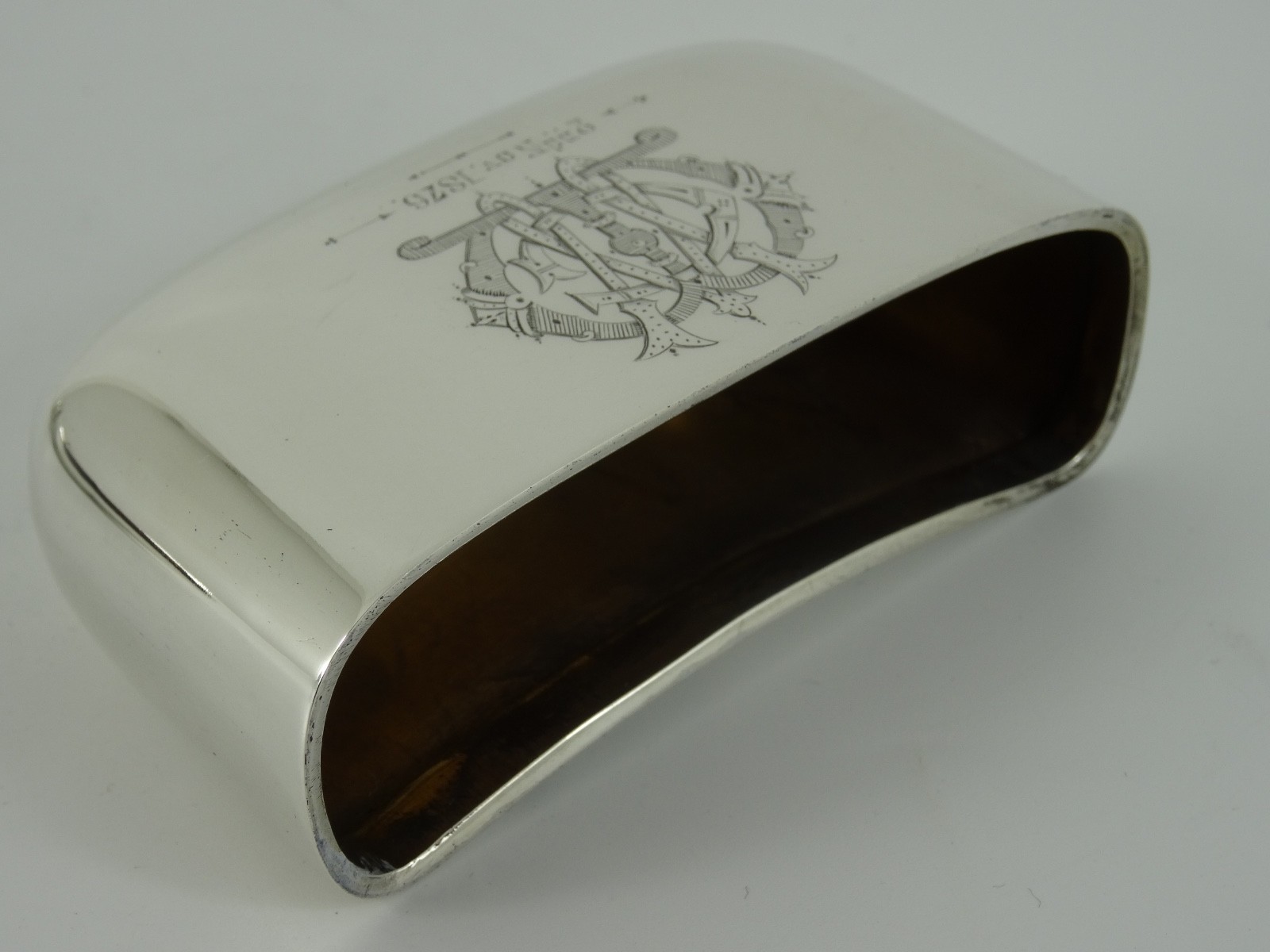 SOLID SILVER HANDSOME VICTORIAN HIP FLASK LONDON 1896 BY SAMPSON MORDAN 167G