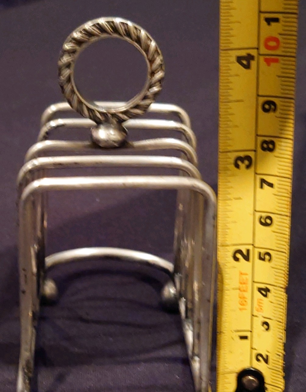 Antique Silver Plated Toast Rack by William Hutton and Sons hallmark 4 WH