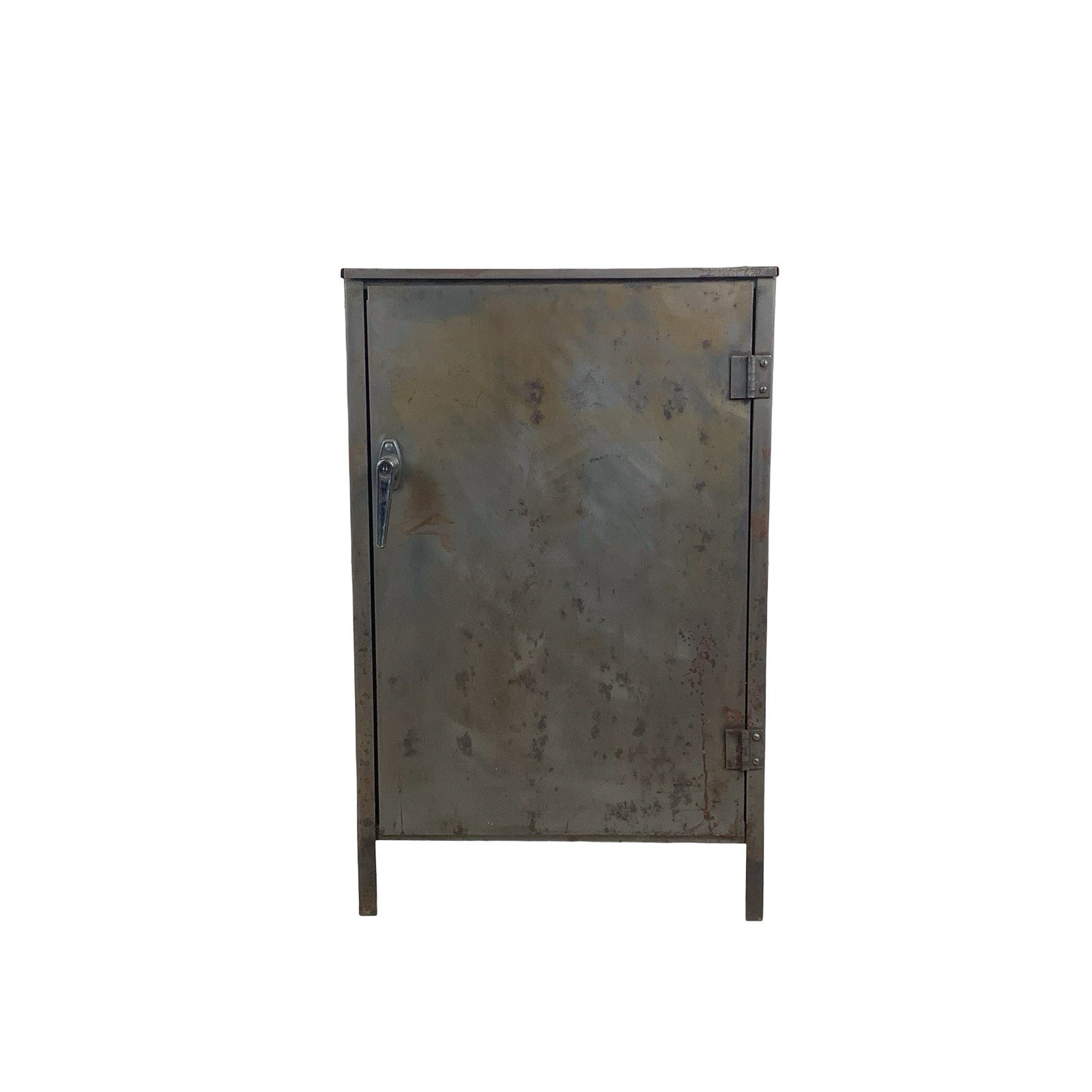 Vintage Industrial Metal Factory Cabinet Salvage Storage Shelves