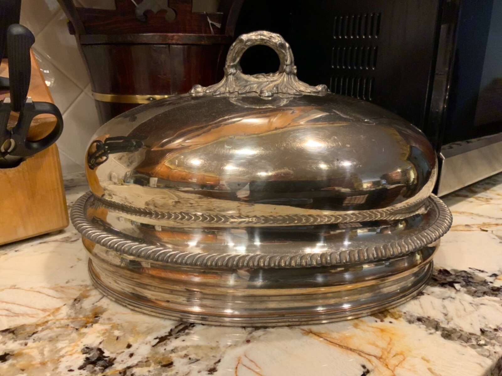 19thC Old Sheffield Plate Food Dome C1840 Provenance Dunrobin Castle Scotland