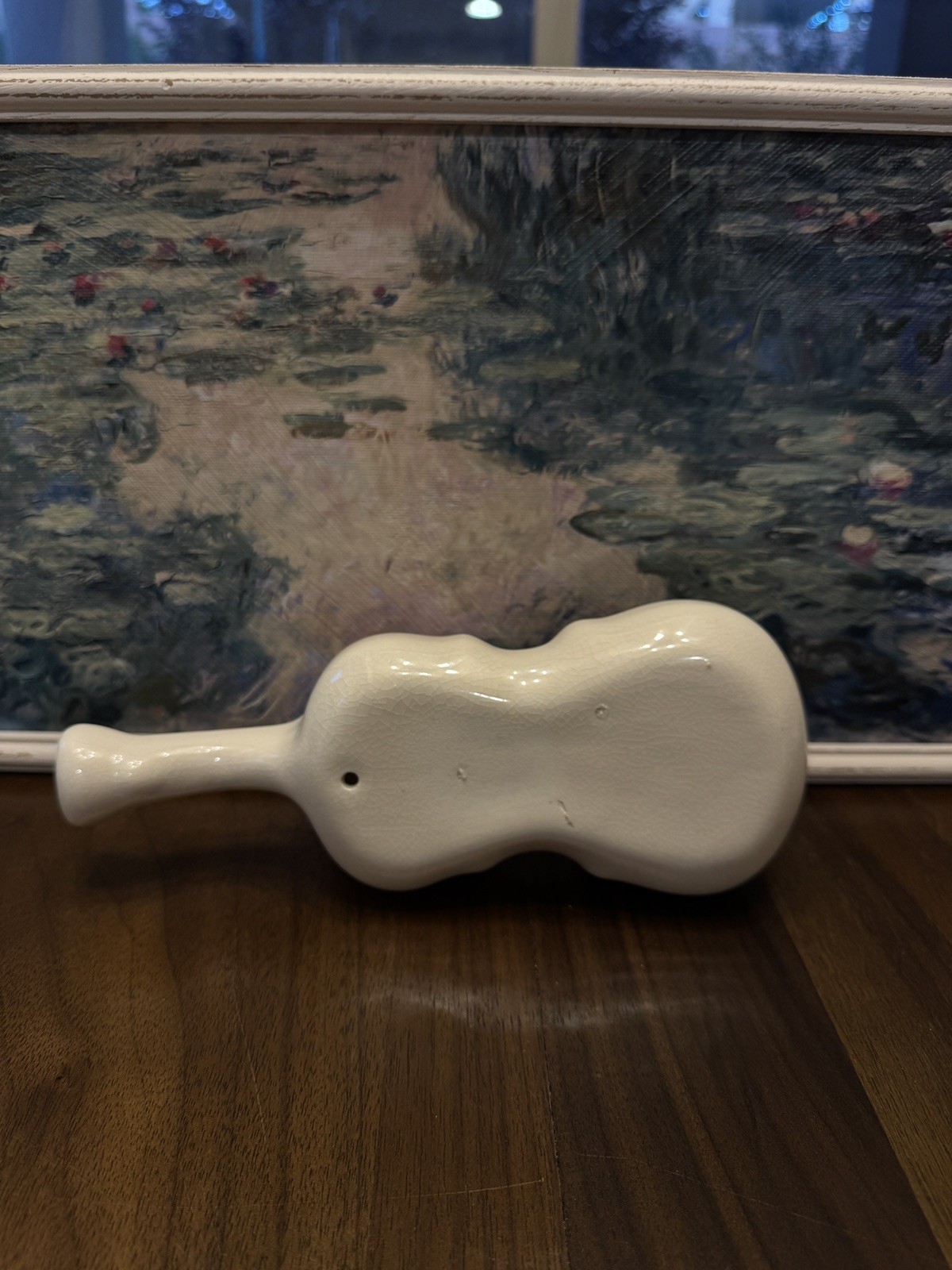 Vintage Guitar & Flower Pottery Decor