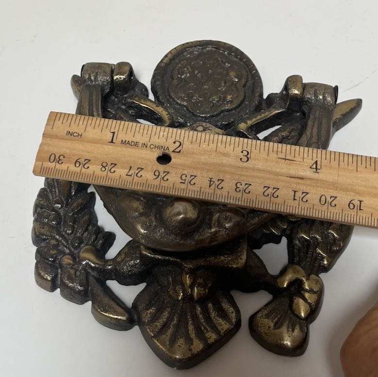 Vintage Brass American Eagle Door Knocker Patriotic.