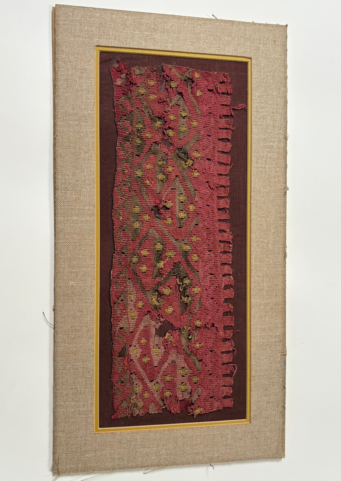 Antique Textile Fragment Pre-Columbian ? Matted Fabric Remains