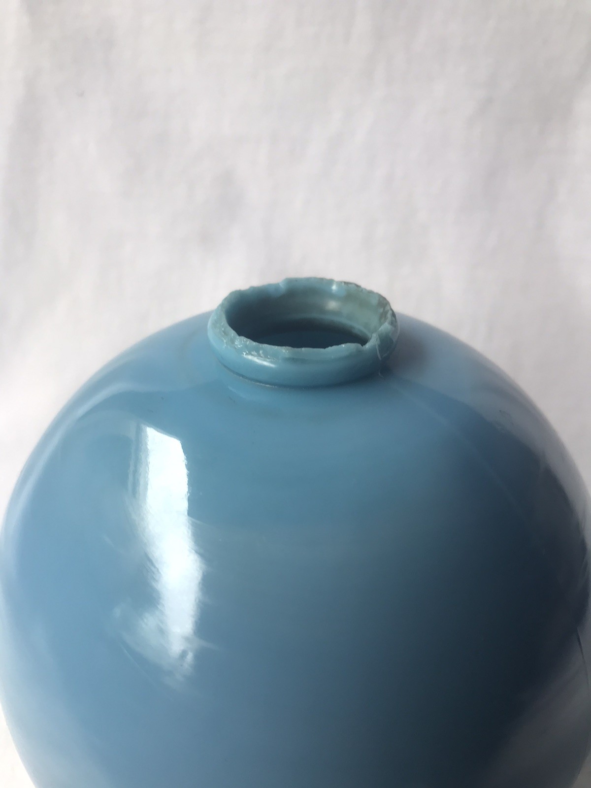 ⛈ ANTIQUE ~ BLUE LIGHTNING ROD BALL ~ IN PRETTY GOOD CONDITION