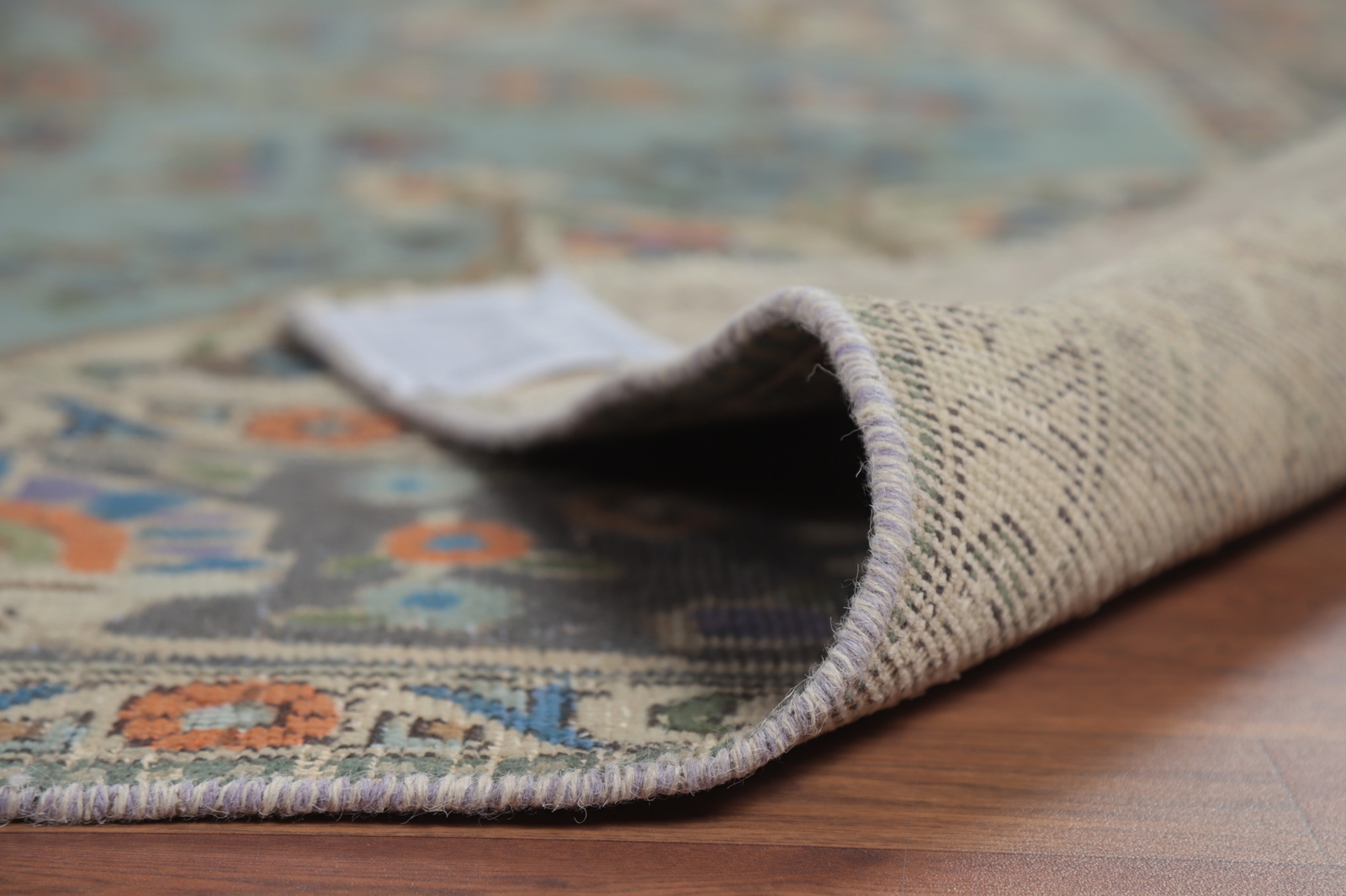 Light Blue/ Gray Wool Over-Dyed Handmade Traditional Room Size Area Rug 7×10