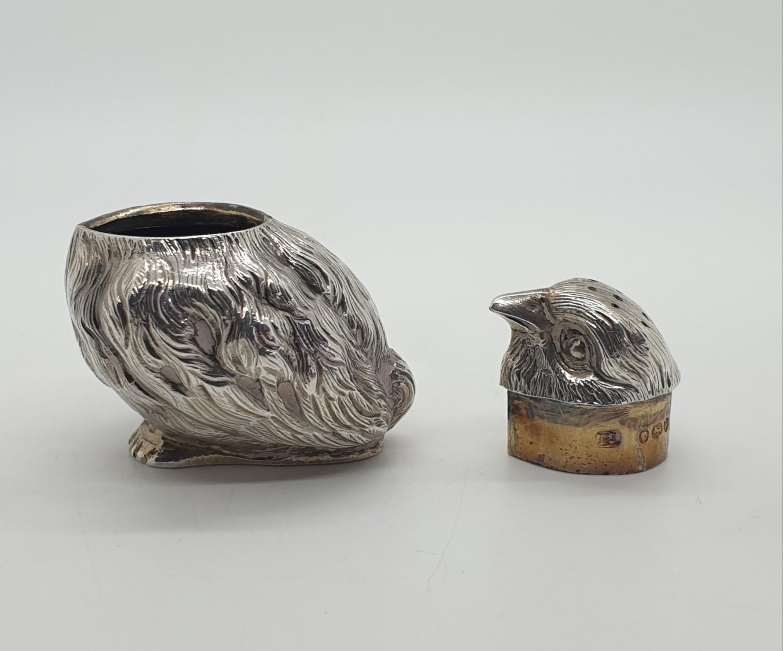 Victorian Sterling Silver Chick Pepper Pounce Pot by Thomas Johnson II 1882