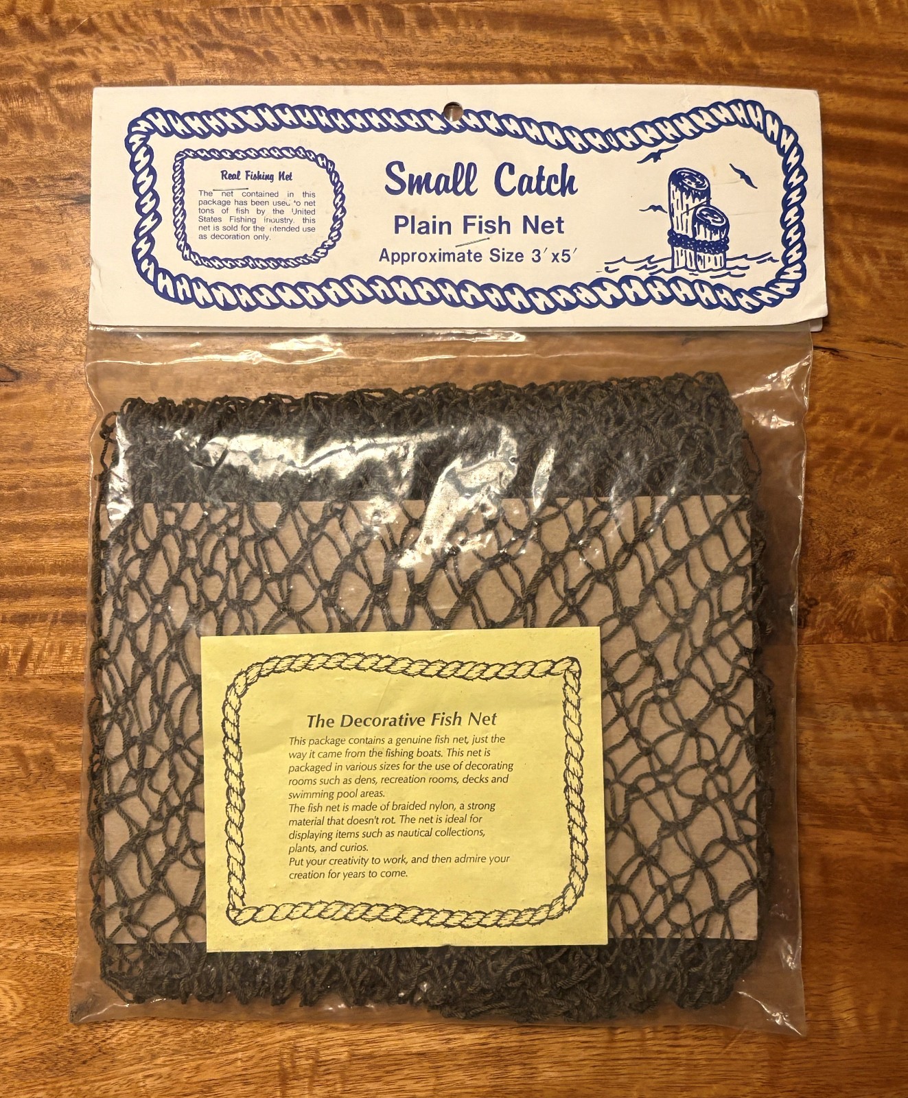 Nautical Decorative Fish Net 3’ x 5’