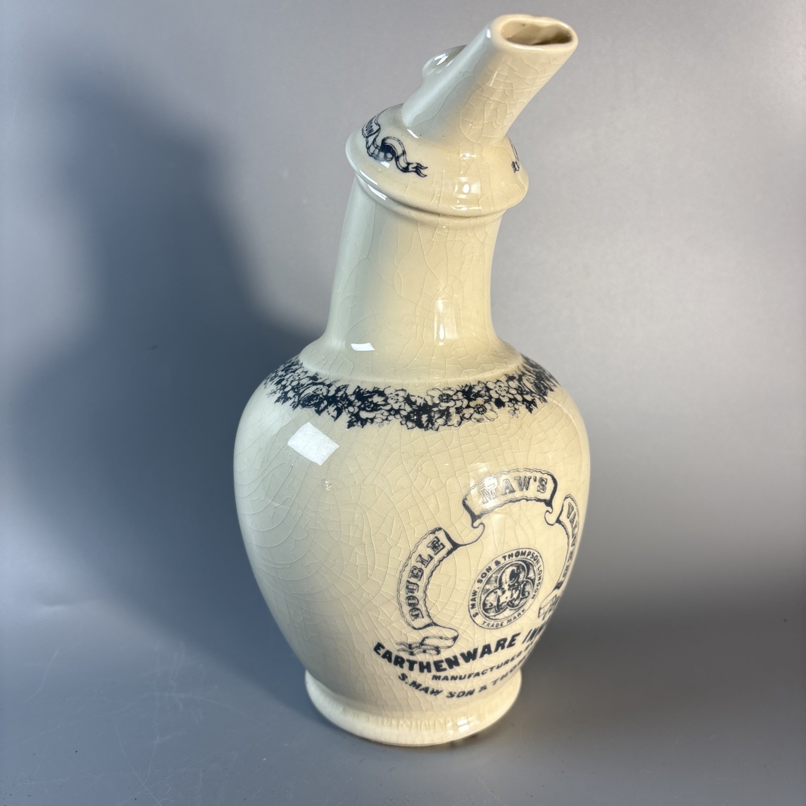 Vintage Reproduction Of Double Maw’s Valved Earthenware Inhaler