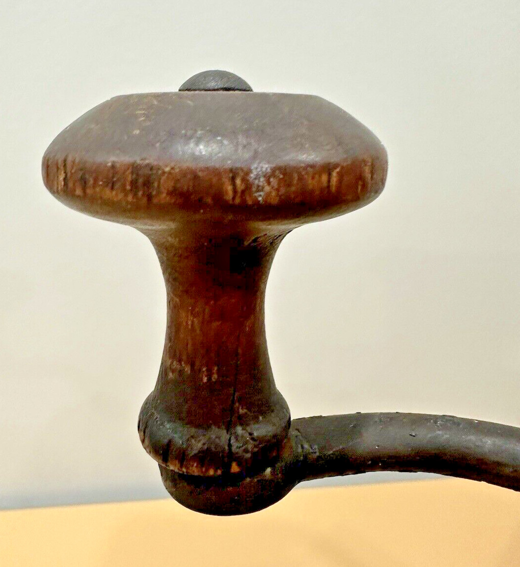 Antique Primitive Coffee Grinder w/ Drawer – Wood & Cast Iron – Amazing Patina!