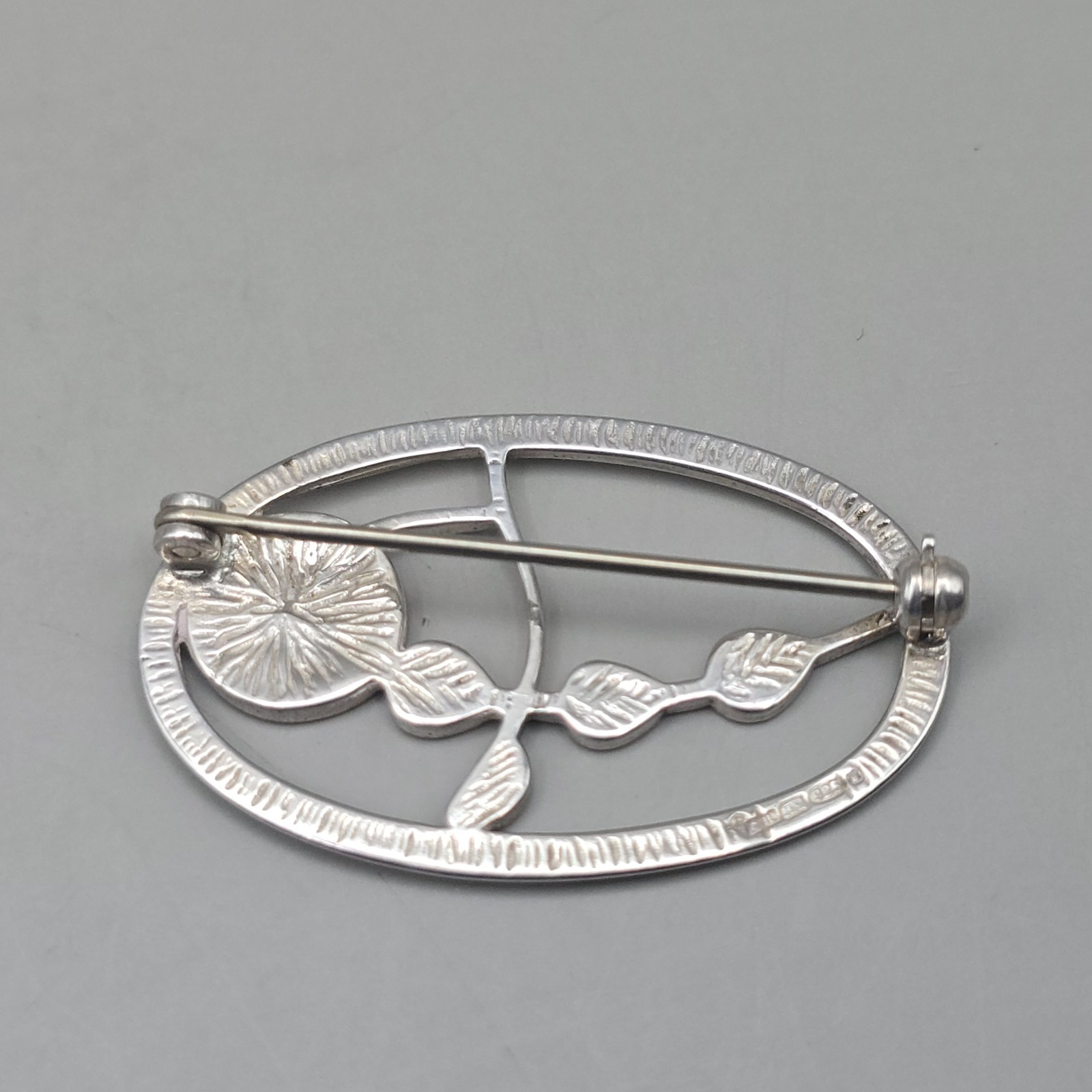 Sterling Silver Glasgow Rose Brooch – Carrick Jewellery CJL Mackintosh Style Pin
