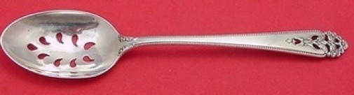 Queen’s Lace by International Sterling Silver Serving Spoon Pcd 9-Hole Custom