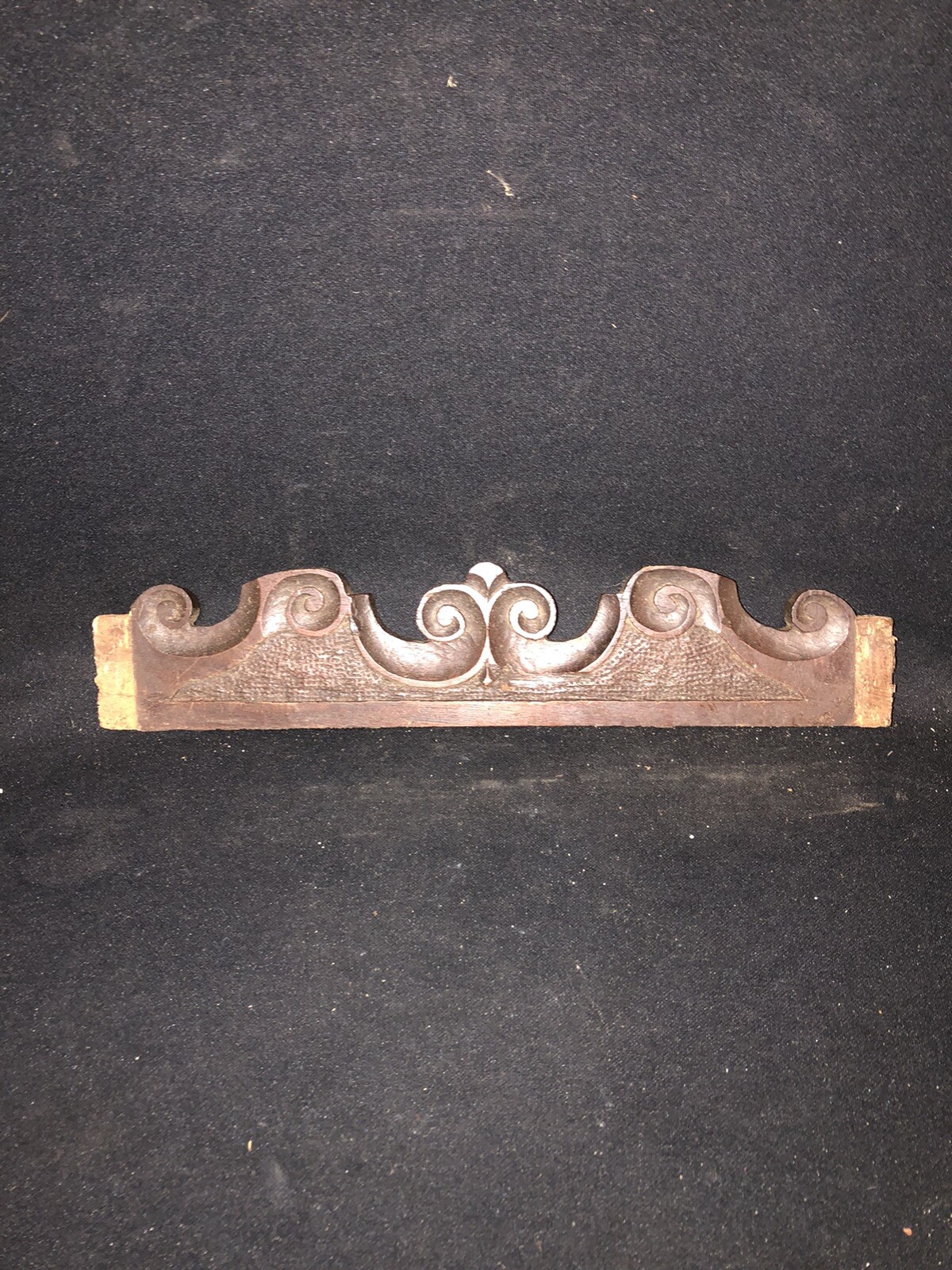 15 1/2” Carved Wood Pediment