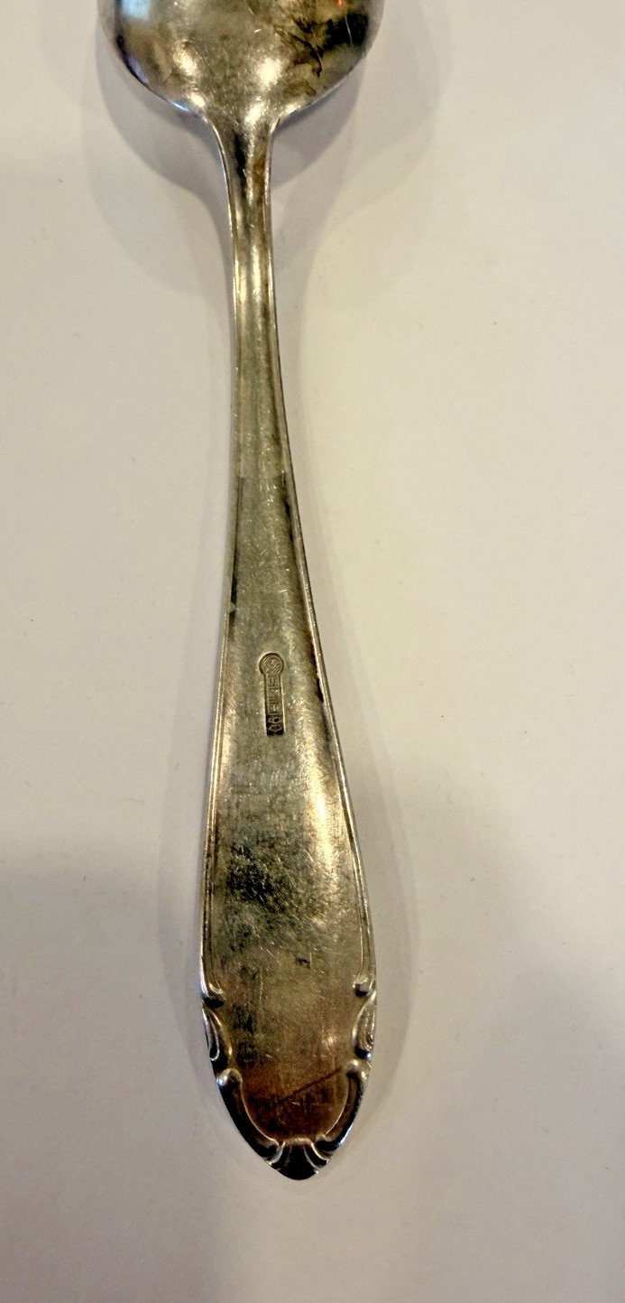 Vintage BMF 90 Serving Spoon Replacement Tablespoon Germany Silver plate 8″ BMF1