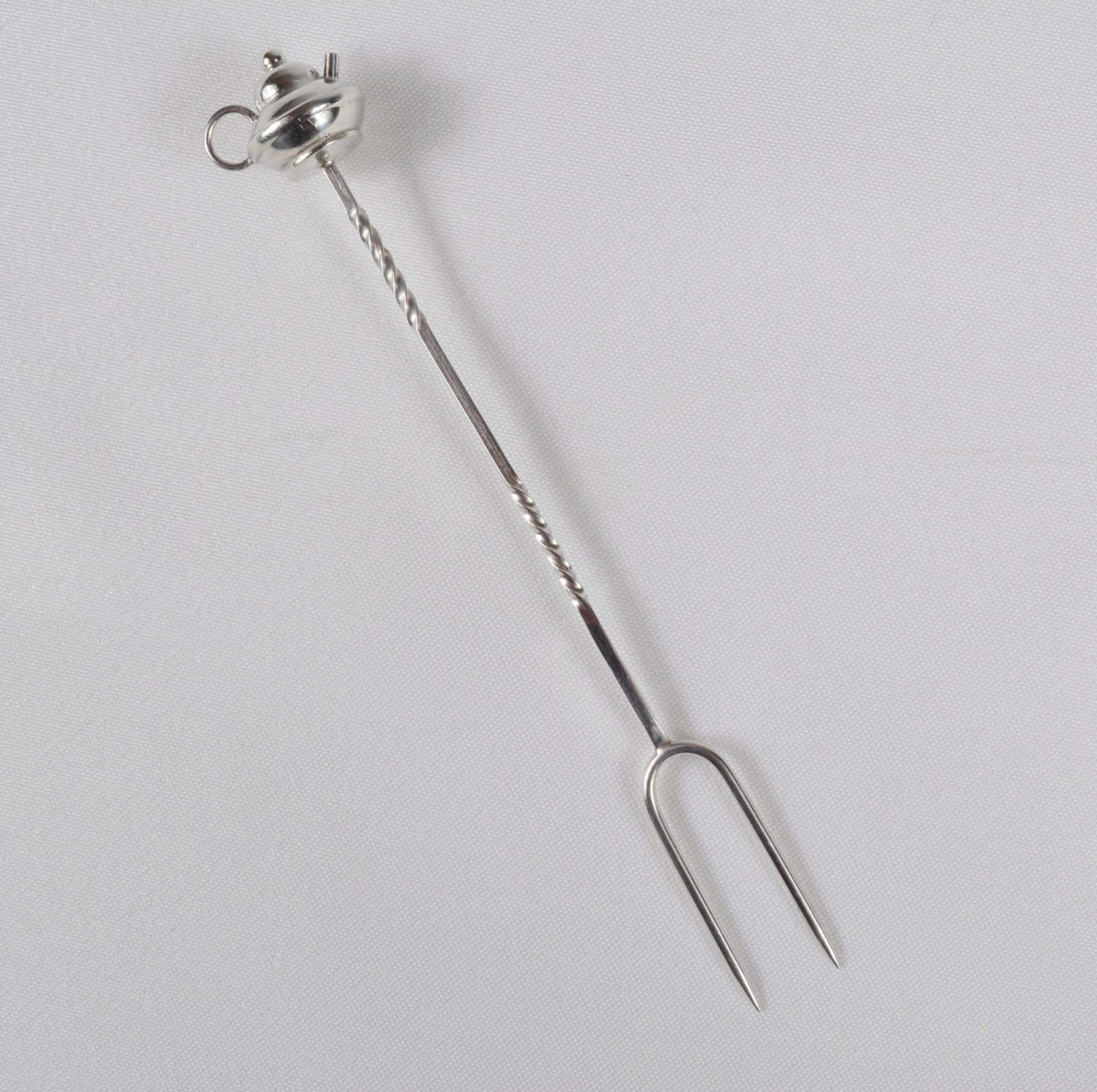 Antique Napier Sterling Silver Teapot Cocktail Hor d’oeuvre Appetizer Pick Fork