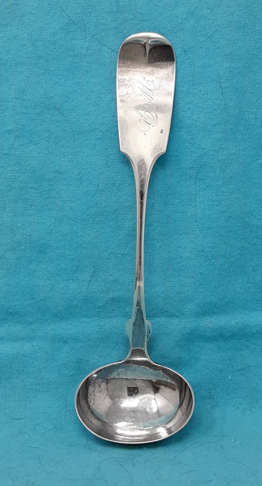 Joseph Seymour Coin Silver Sauce Ladle 6 1/2″ Syracuse, N.Y. Ca. 1860