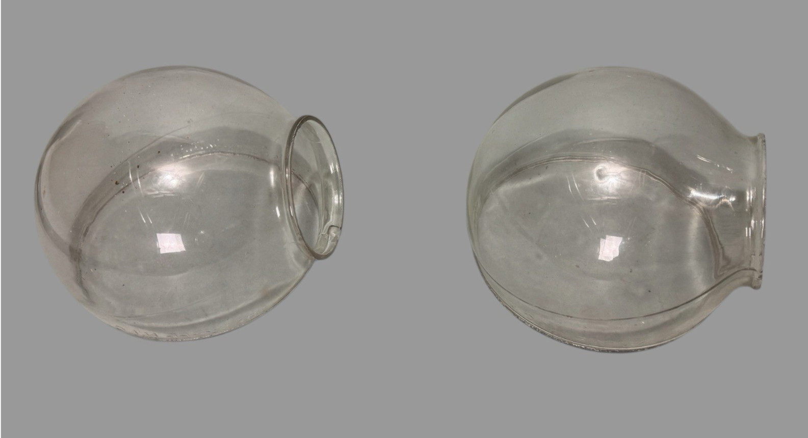 Antique Victorian Double Angle Hanging Oil Lamp Embossed Metal Font Glass Shades