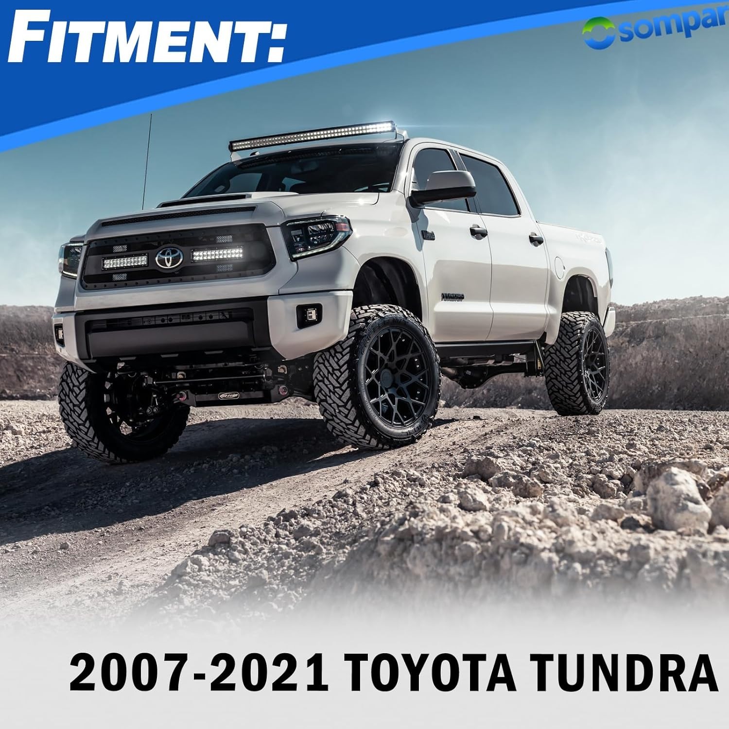 1Pair Tailgate Latch Lock with Control Link Compatible with Toyota Tundra 2007-2