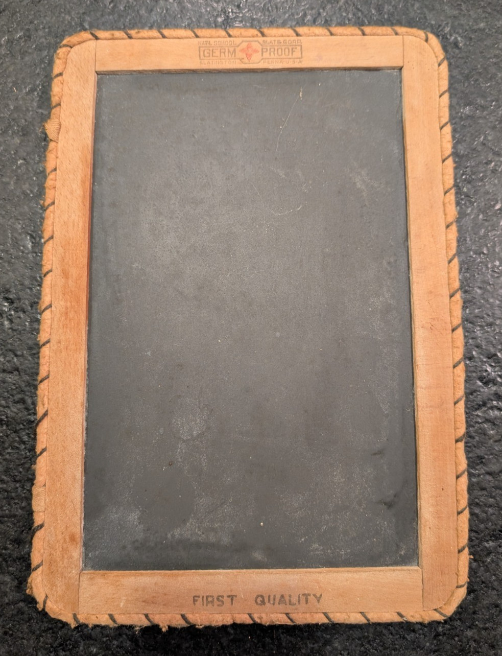 Antique Germ Proof Slate Chalkboard 9″ X 13″ National School Slate Co