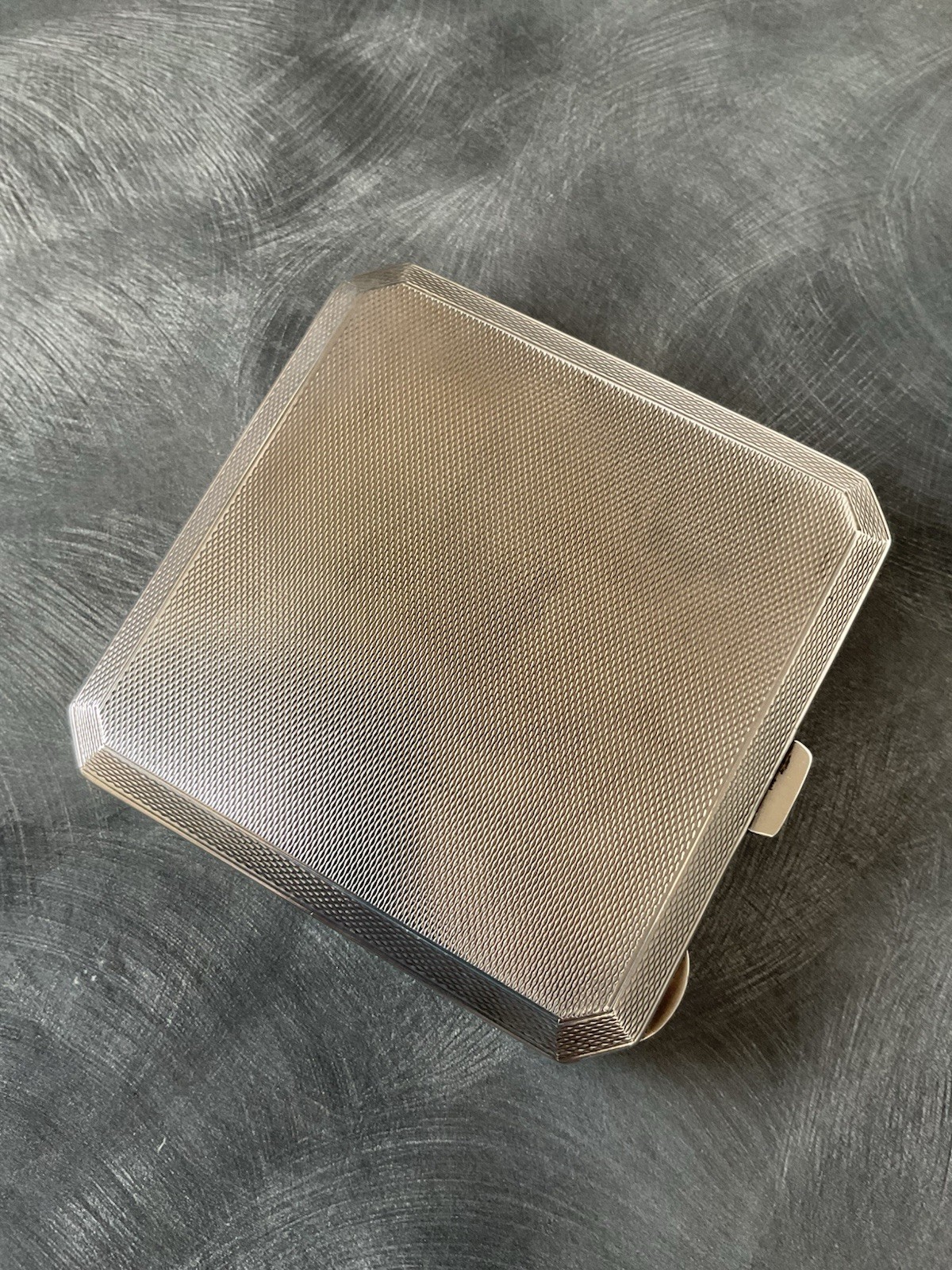 SUPERB SOLID SILVER ENAMEL CIGARETTE CASE TURNER & SIMPSON B’HAM 1935 130.5g