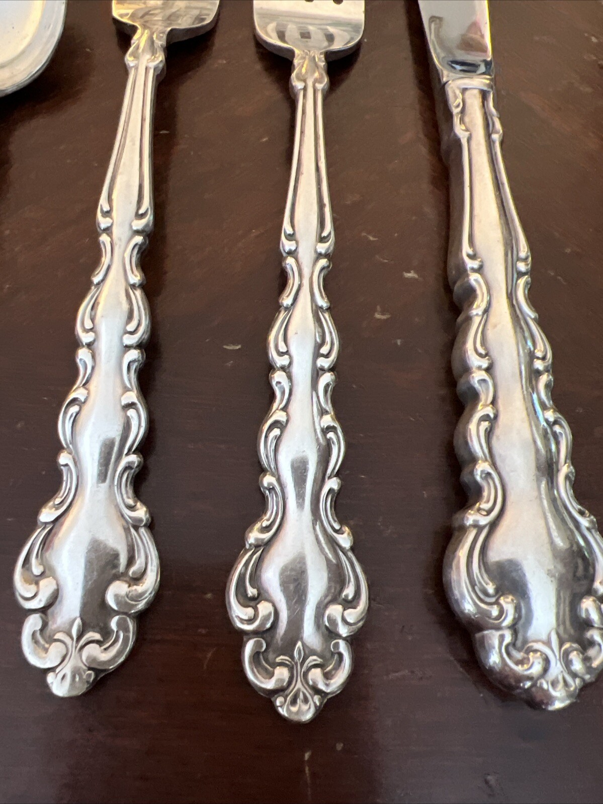 Set 5 Community ONEIDA Silver Plate Modern Baroque Dinner Forks Teaspoons Knife