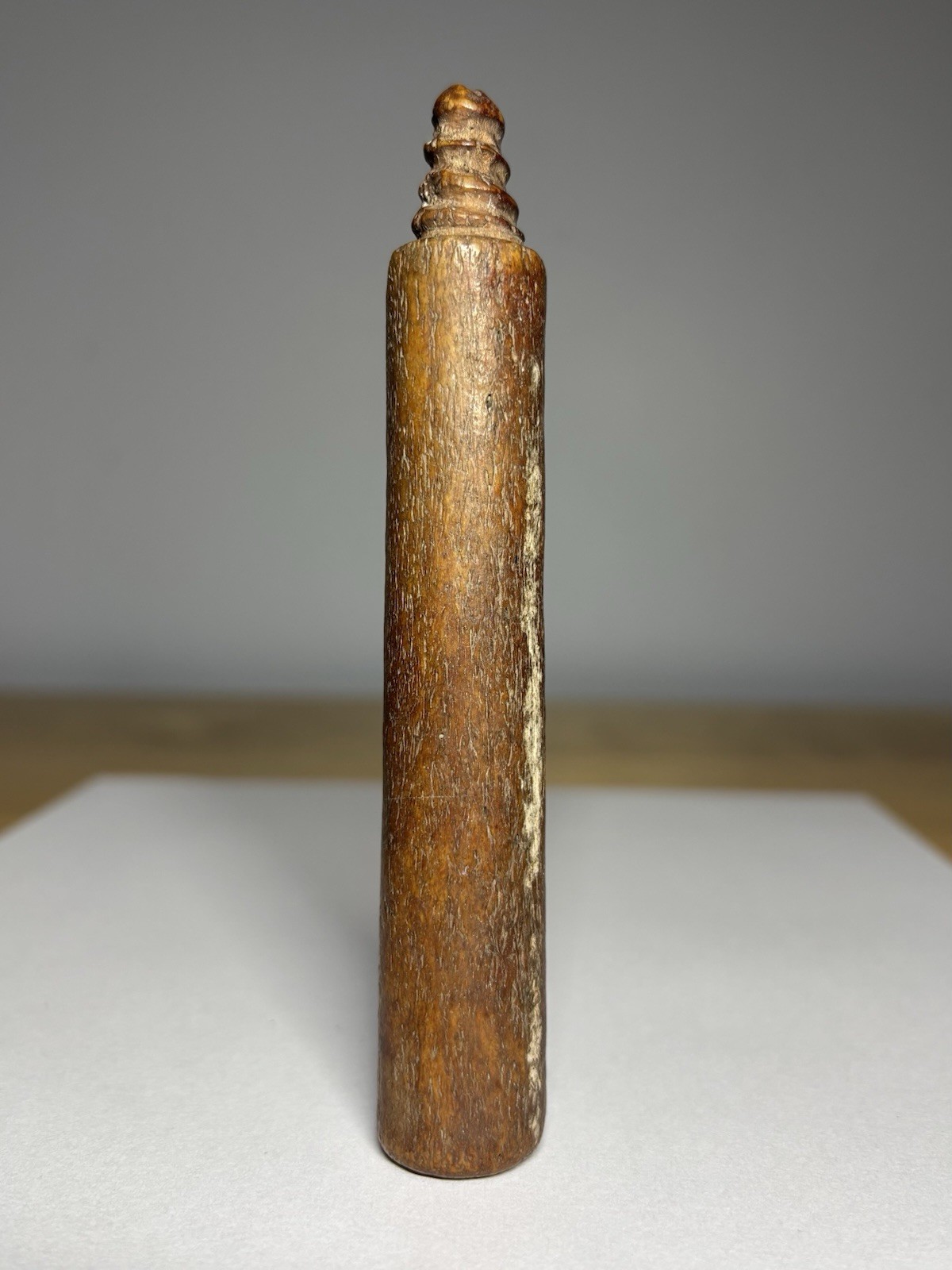 Old Antique Hand-Carved Bone or Antler Tool Piece – Inuit Arctic / Northern