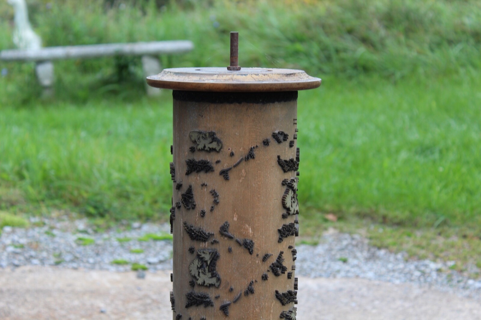 Antique Victorian Wall Paper Pattern Press Cylinder Primitive Wallpaper