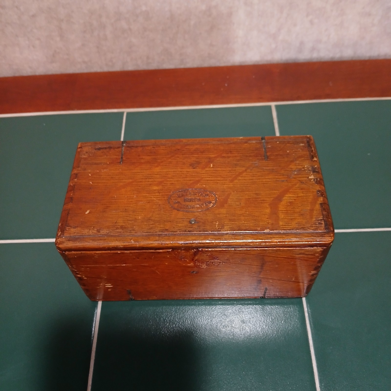Antique Singer Oak Puzzle Box for Holding Sewing Attachments