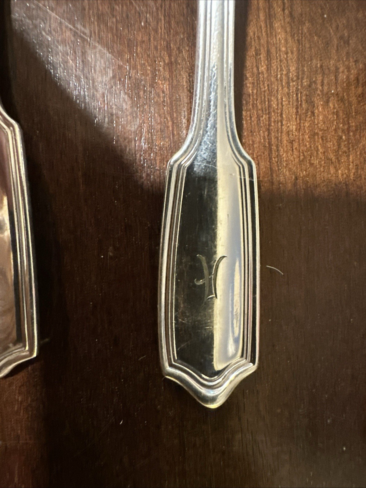 Beautiful Set Gorham 1908 Electroplated 7.5 Inch Spoons Engraved With An A